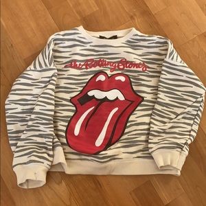 Zara Sweatshirt Rolling Stone Edition Sz 9